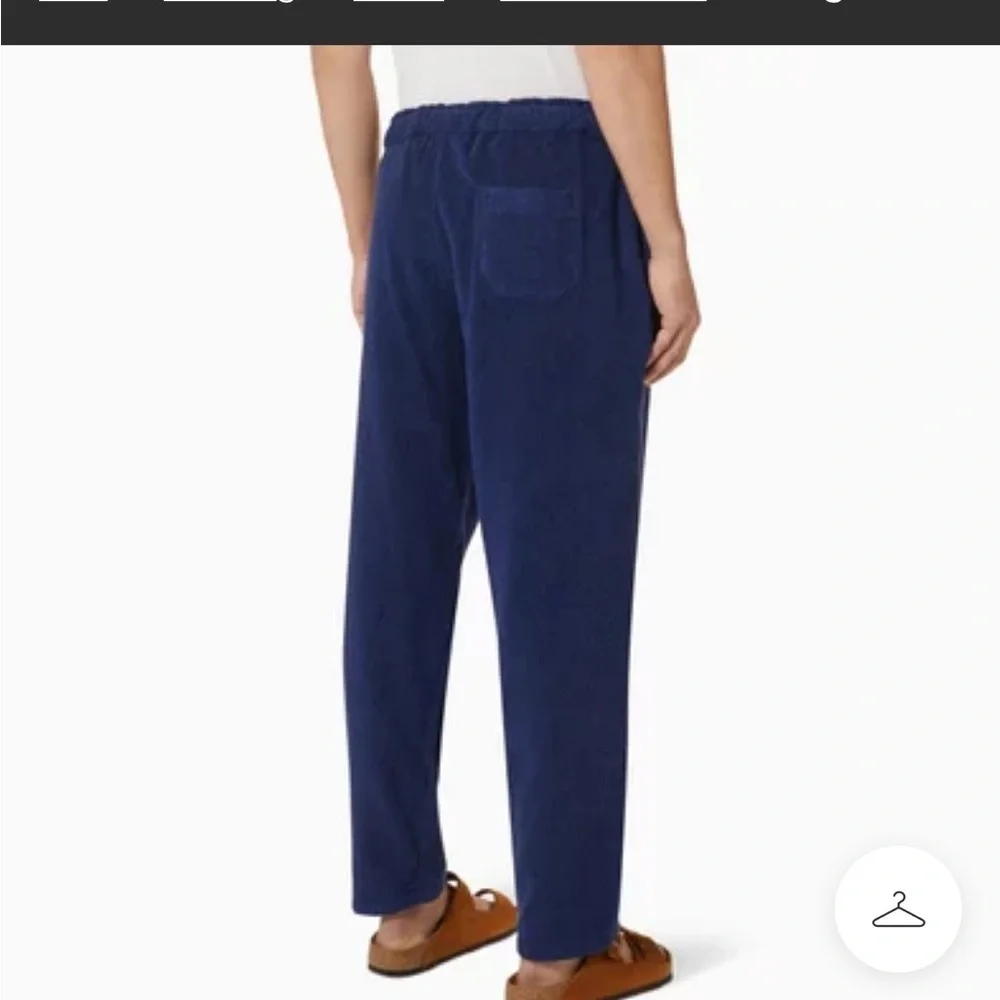 OAS Long Pants in Cotton Terry blue S